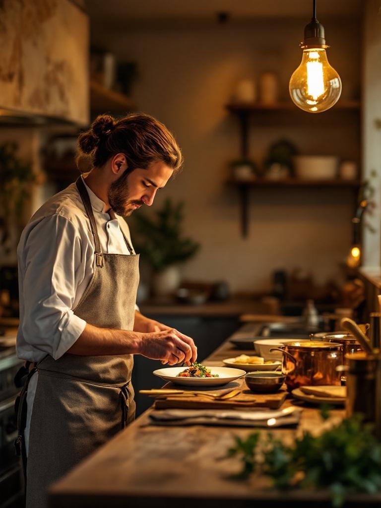 Imogen Faulks in the kitchen